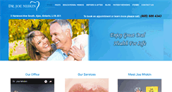 Desktop Screenshot of drjoemiskin.com